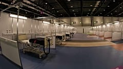 Un premier hôpital de campagne à Londres