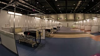 Londres ultima su hospital de campaña