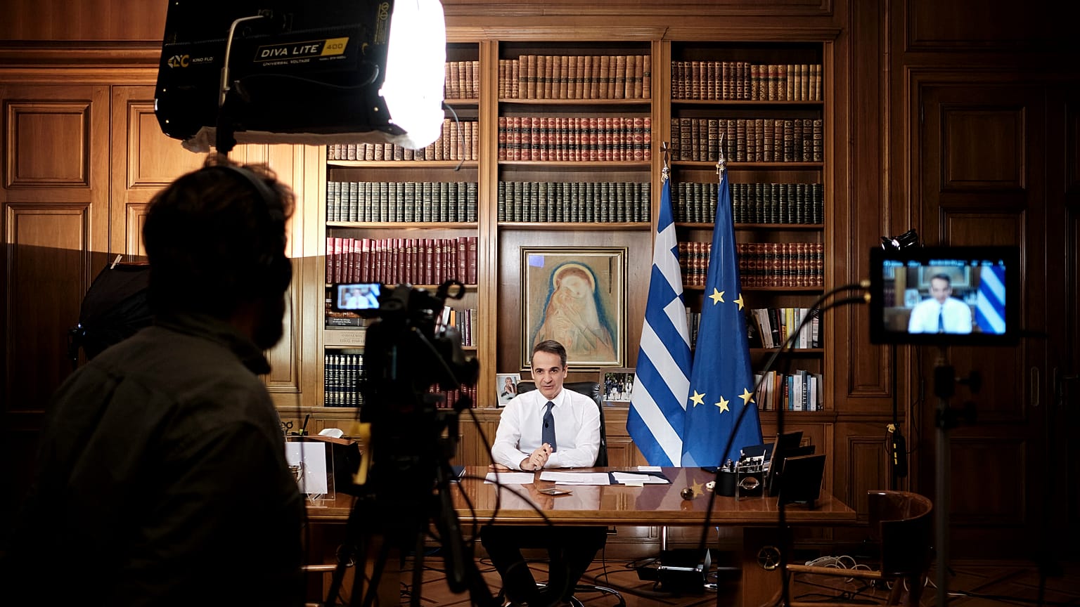 ΜΗΤΣΟΤΑΚΗΣ Κ ΣΥΝΕΝΤΕΥΞΗ ΣΤΟ CNN ΣΤΗΝ ΔΗΜΟΣΙΟΓΡΑΦΟ CHRISTIANE AMANPOUR