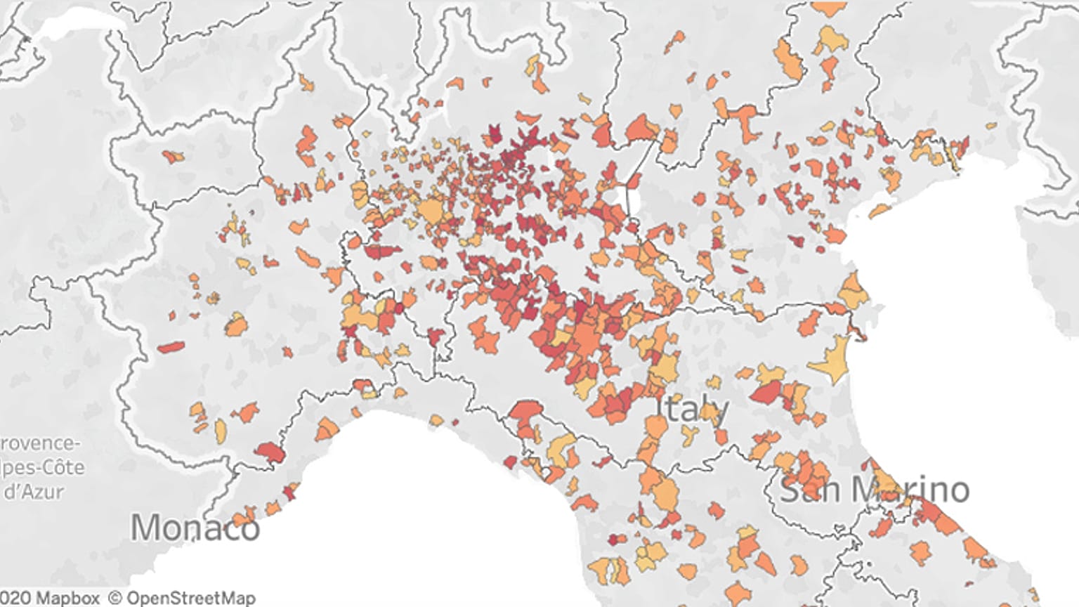 Coronavirus, la mappa dei decessi a marzo 2020 e il confronto con il 2019