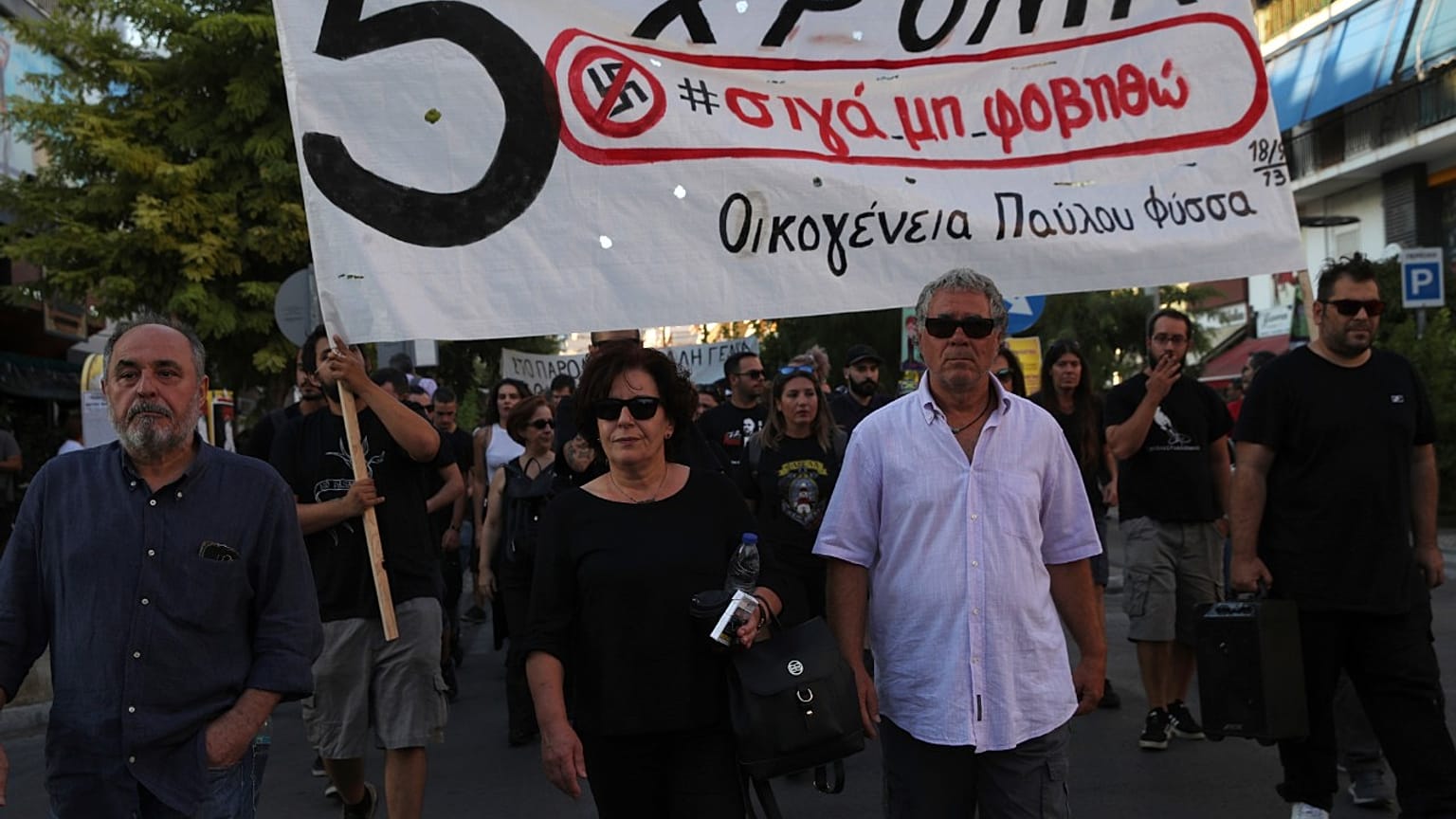 Η Μάγδα Φύσσα αποχαιρέτησε τον Μανώλη Γλέζο