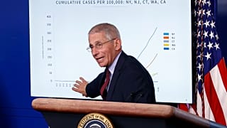ABD Ulusal Sağlık Enstitüsü Bulaşıcı Hastalıklar Başkanı Dr. Anthony Fauci Beyaz Saray'da konuştu