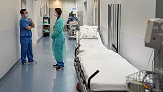 Hospital in Neuchatel on March 25, 2020, 