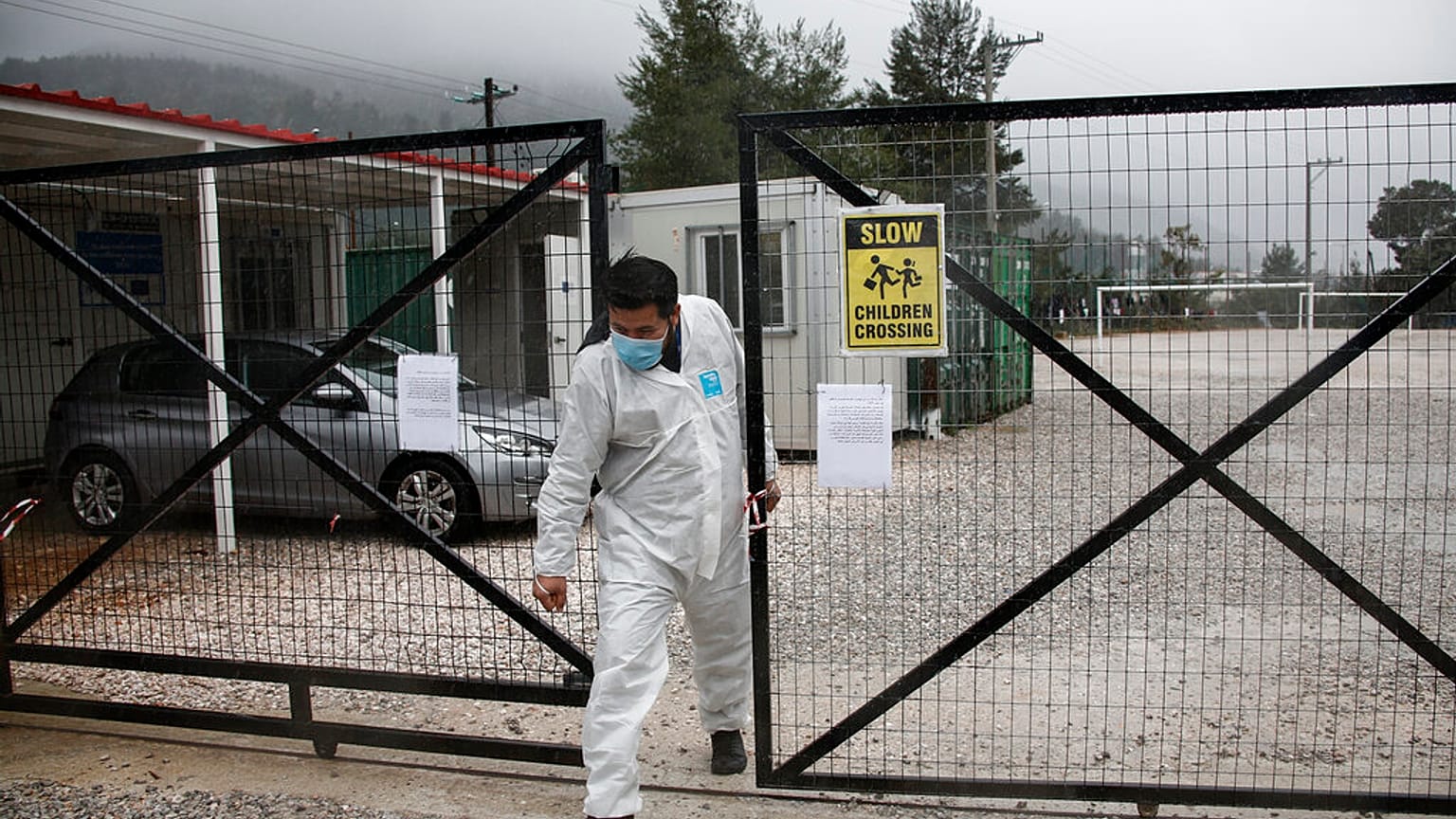 Virus Outbreak Greece Migrants
