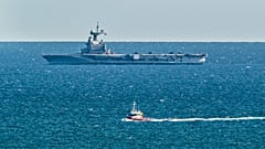 Virus Outbreak - French aircraft carrier - Charles de Gaulle