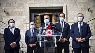 AK Parti Grup Başkanvekili Bülent Turan, TBMM'de basın toplantısı düzenledi