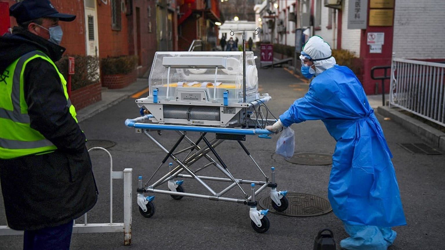 hospital in Beijing on February 21, 2020. -