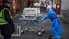 hospital in Beijing on February 21, 2020. -