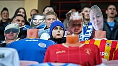 Belarus'ta futbol tribünlerine cansız mankenler kondu