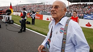 Stirling Moss in Silverstone, 2009
