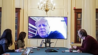 picture released by 10 Downing Street, the office of the British prime minister on March 28