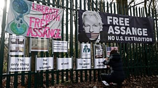 Julian Assange's partner revealed Saturday that she had two children with him while he lived inside the Ecuadorian Embassy in London.