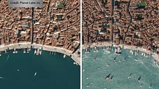 Interactive: World sites pictured from space before and after lockdown