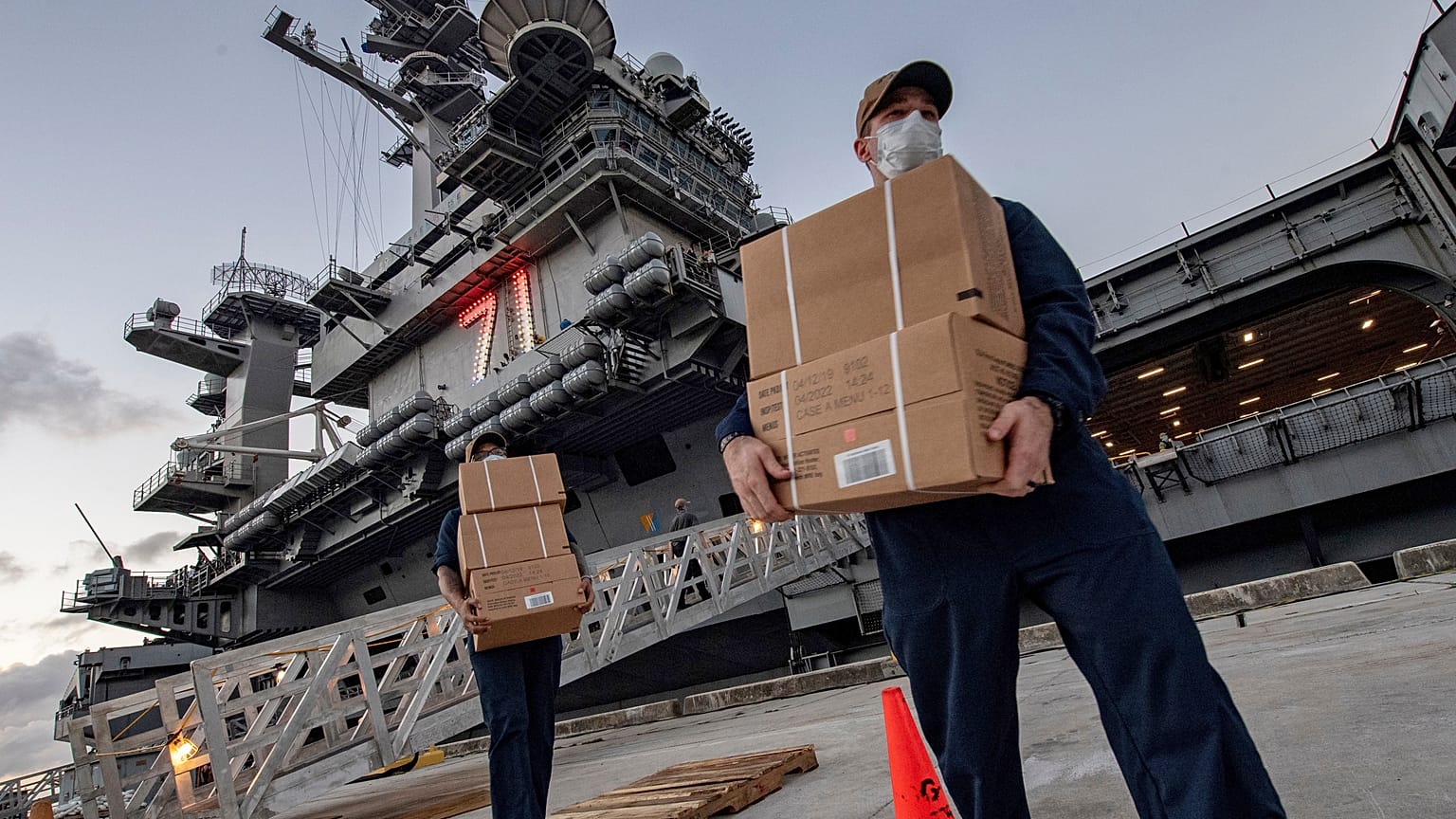 Virus Outbreak Navy Guam