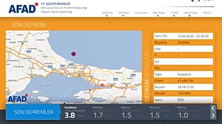 İstanbul'da 4,1 büyüklüğünde deprem meydana geldi