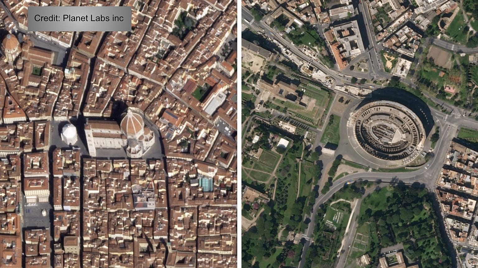 Coronavirus, le FOTO satellitari dei siti turistici prima/dopo le misure di contenimento
