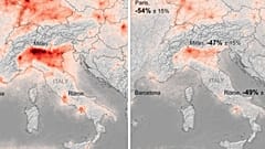 Air pollution plummets by more than 45% in major European cities 