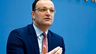 Der deutsche Gesundheitsminister Jens Spahn während einer Pressekonferenz in Berlin, 9.3.2020