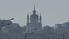 Киев в дыму от пожаров