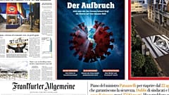 How are Europe's front pages covering the COVID-19 pandemic?