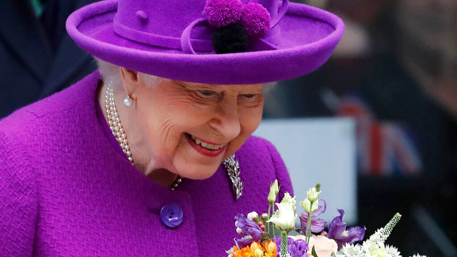 II. Erzsébet brit uralkodó 2020 februárjában