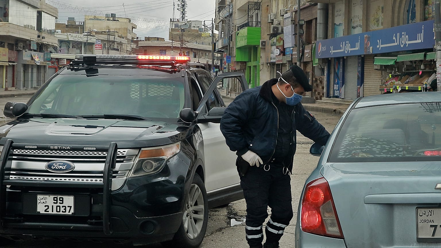 تدابير حظر التجول في الأردن