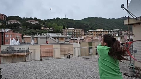 Tennis von Dach zu Dach