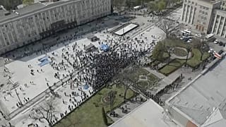Акция против карантинных мер во Владикавказе 20 апреля 2020