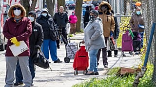 Virus Outbreak New York Food Pantries