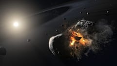 Fomalhaut b'nin nasıl oluşmuş olabileceğine dair illüstrasyon