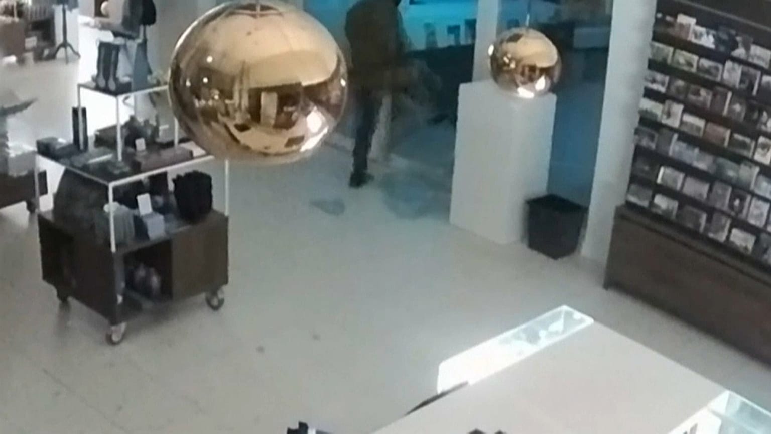 شاهد: لص يقتحم متحفا ويسرق لوحة ثمينة لفان جوخ