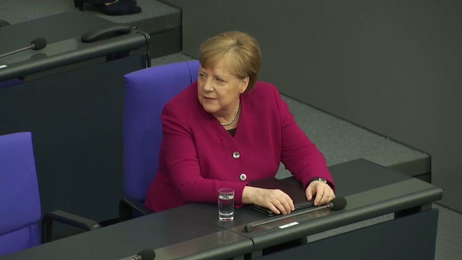 Angela Merkel am Donnerstag im Deutschen Bundestag