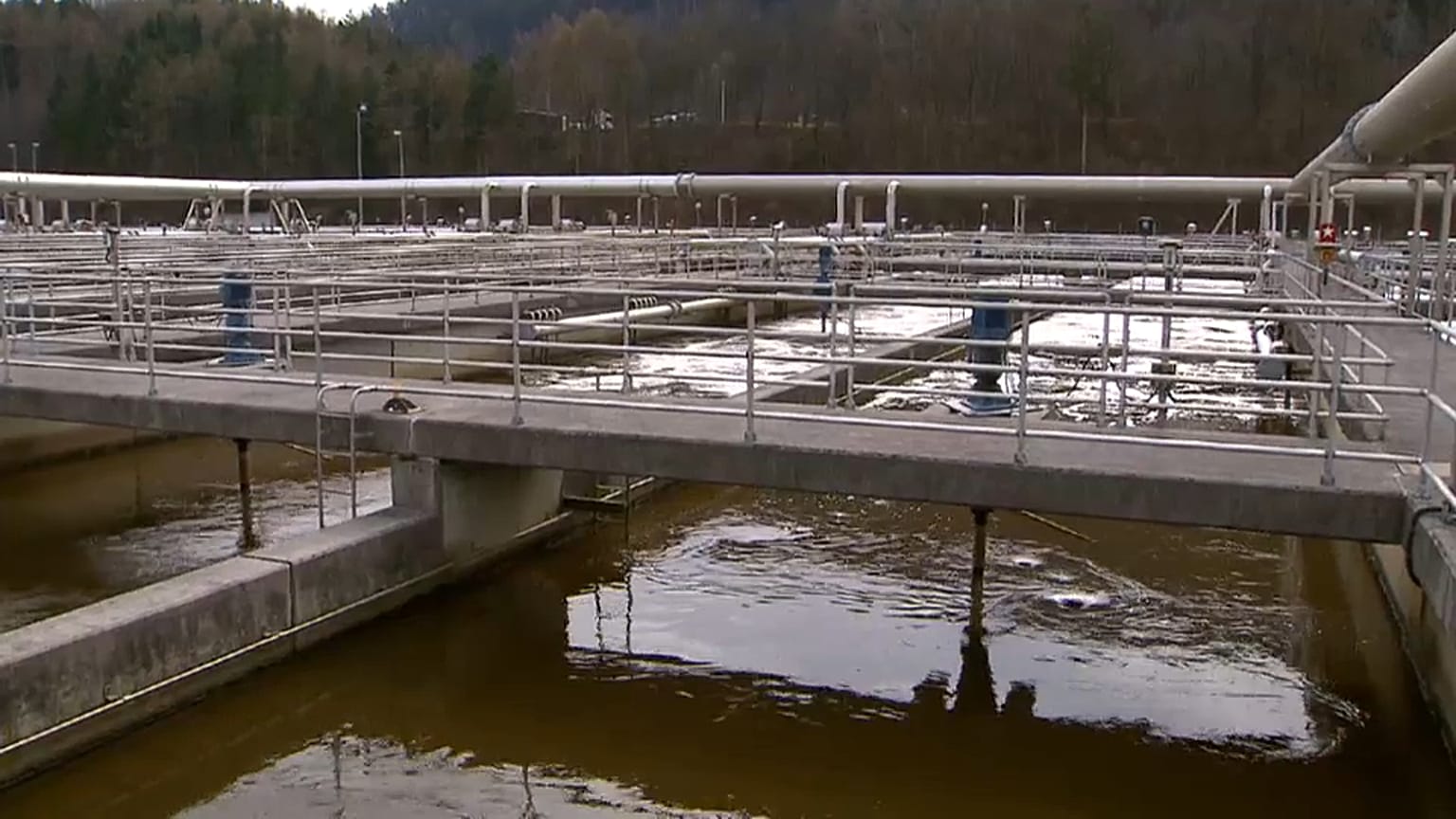Eine Kläranlage in Österreich