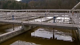 Eine Kläranlage in Österreich