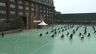 Exámenes al aire libre en Corea del Sur 