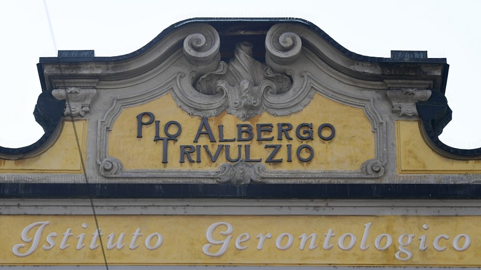 Pio Albergo Trivulzio retirement home in Milan (Photo by MIGUEL MEDINA / AFP)