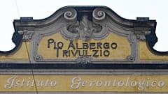 Pio Albergo Trivulzio retirement home in Milan (Photo by MIGUEL MEDINA / AFP)