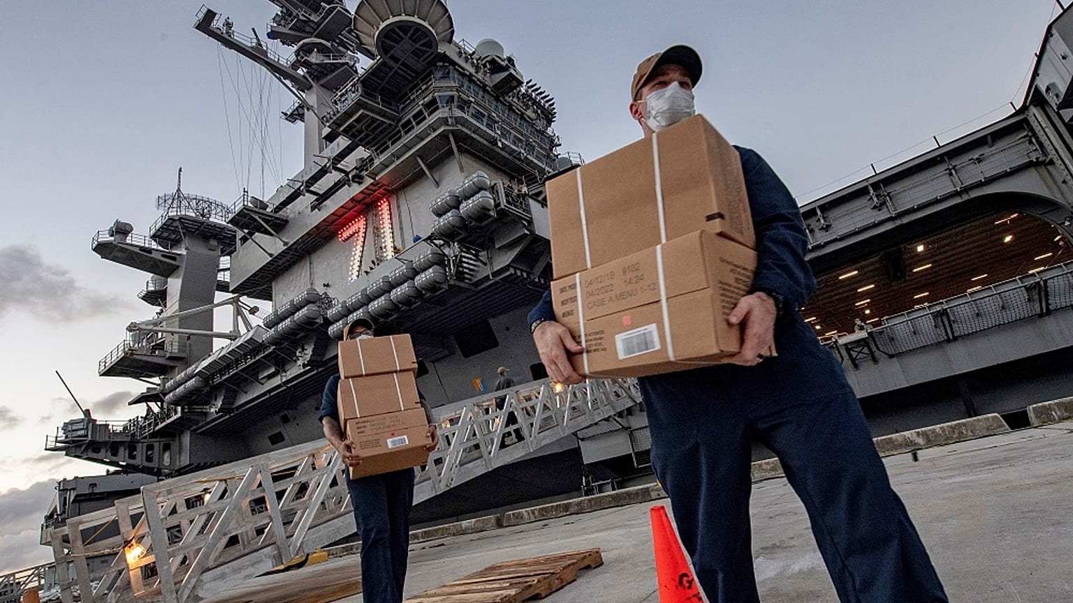Virus Outbreak Navy Guam