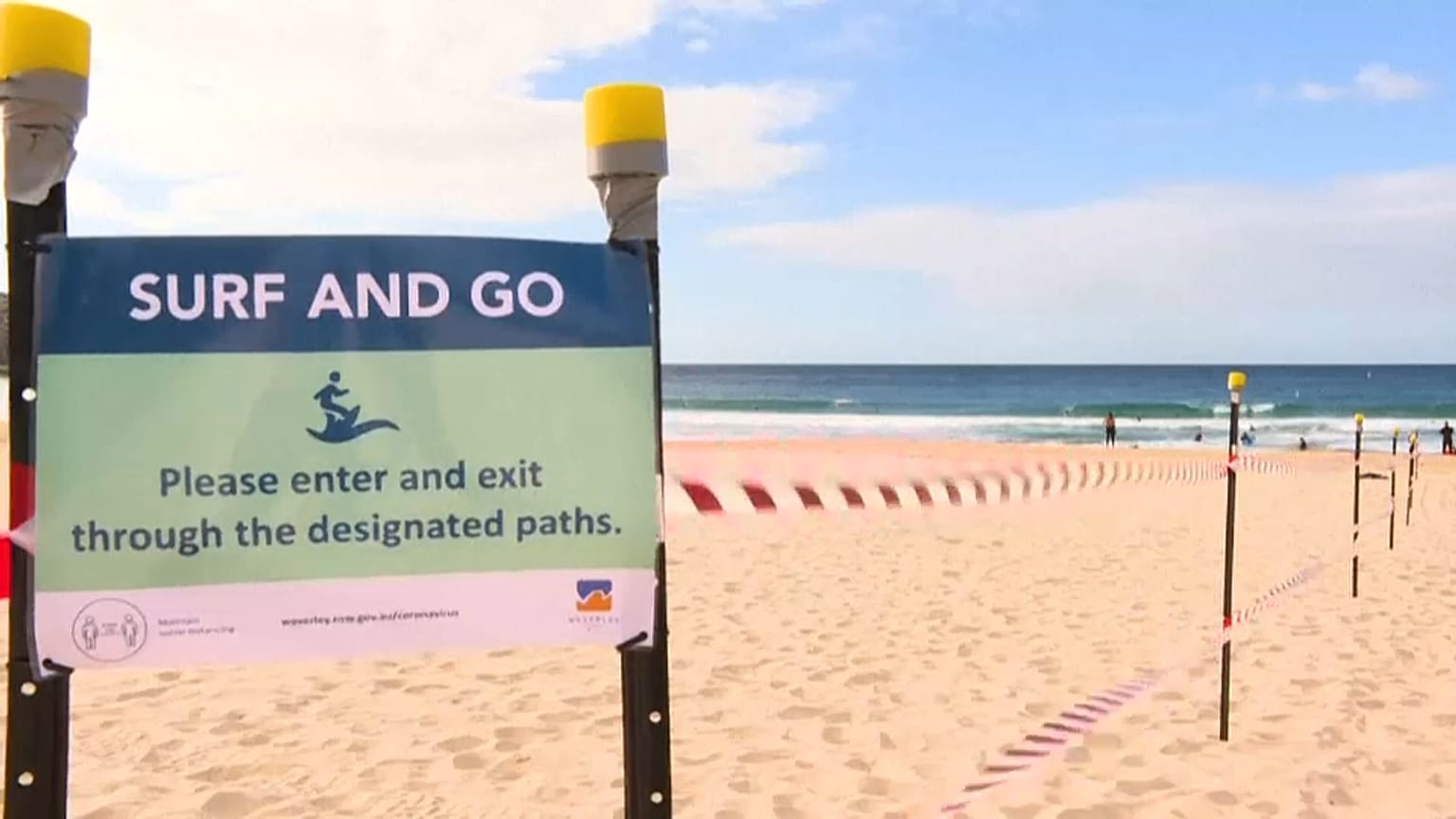 Bondi Beach, la célèbre plage australienne, rouvre, mais pas pour le farniente 