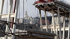 The remainder of the bridge was demolished last year following a deadly partial collapse
