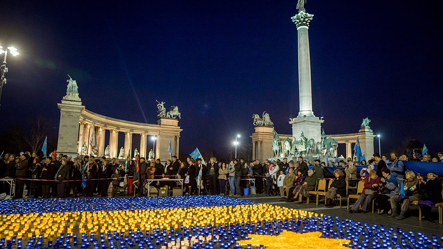 Demonstráció a székely autonómiáért 2014-ben Budapesten