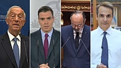 Des chefs de gouvernements européens présentant leur plan de déconfinement 