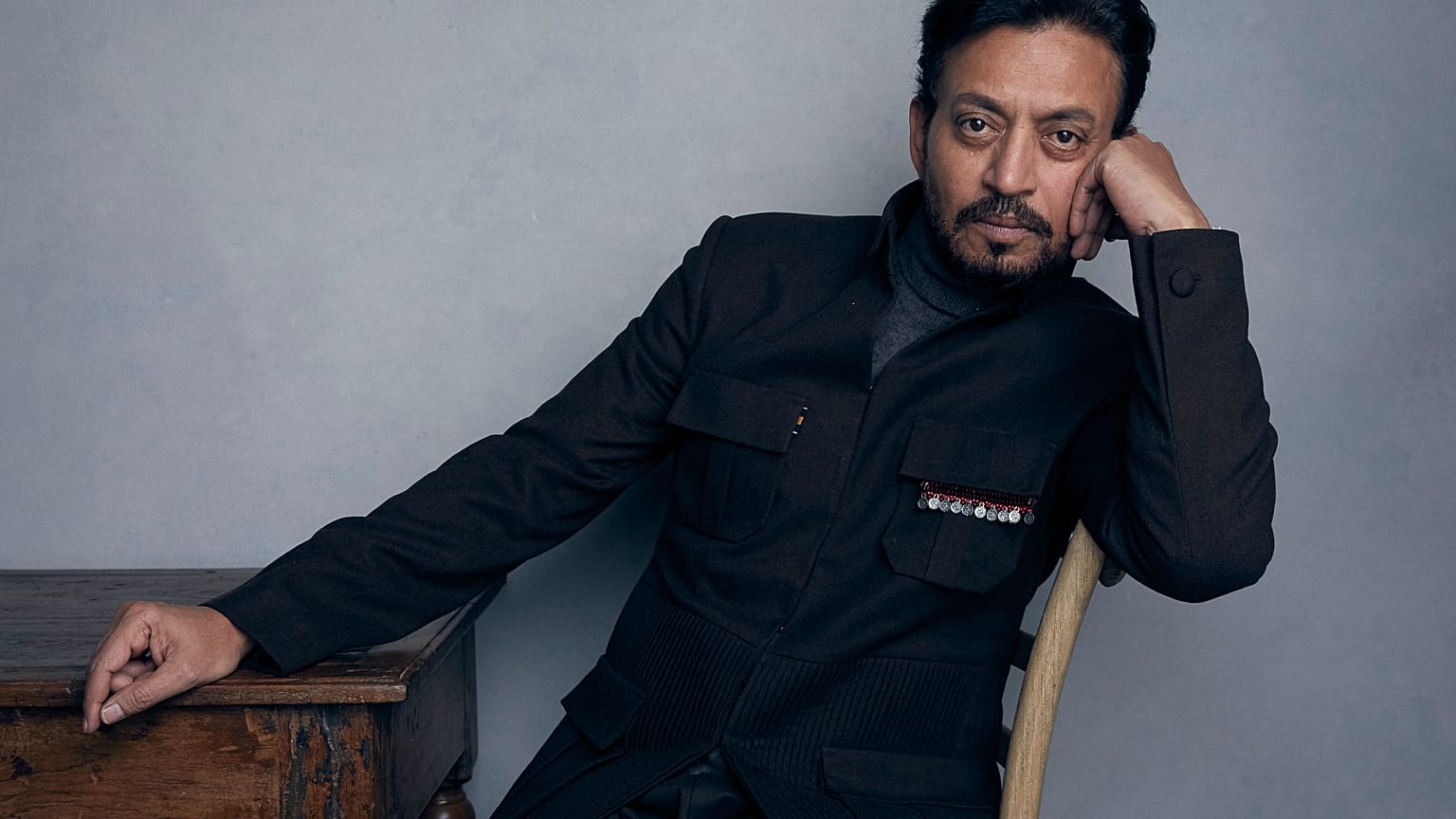  Irrfan Khan poses for a portrait to promote the film "Puzzle" during the Sundance Film Festival in Park City, Utah