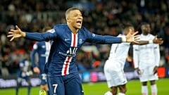 كيلان مبابي يحتفل بتسجيله هدفا ضد نادي ديجون في ملعب الأمراء في باريس - 2020/02/29 