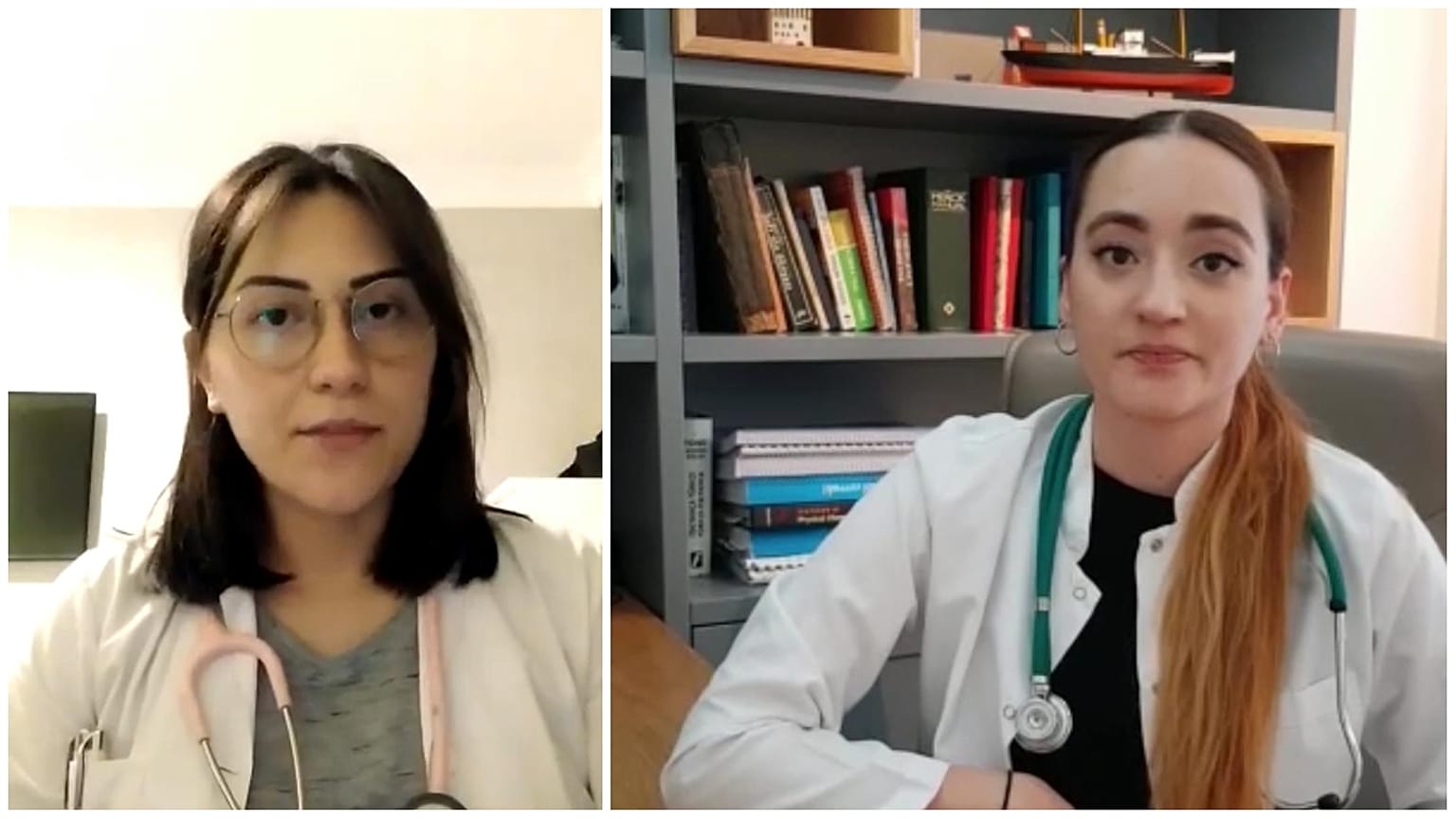Covid-19 salgınında görev almak isteyen Hande Yıldız ve Fuldan Sualp Tanrıkulu