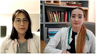Covid-19 salgınında görev almak isteyen Hande Yıldız ve Fuldan Sualp Tanrıkulu