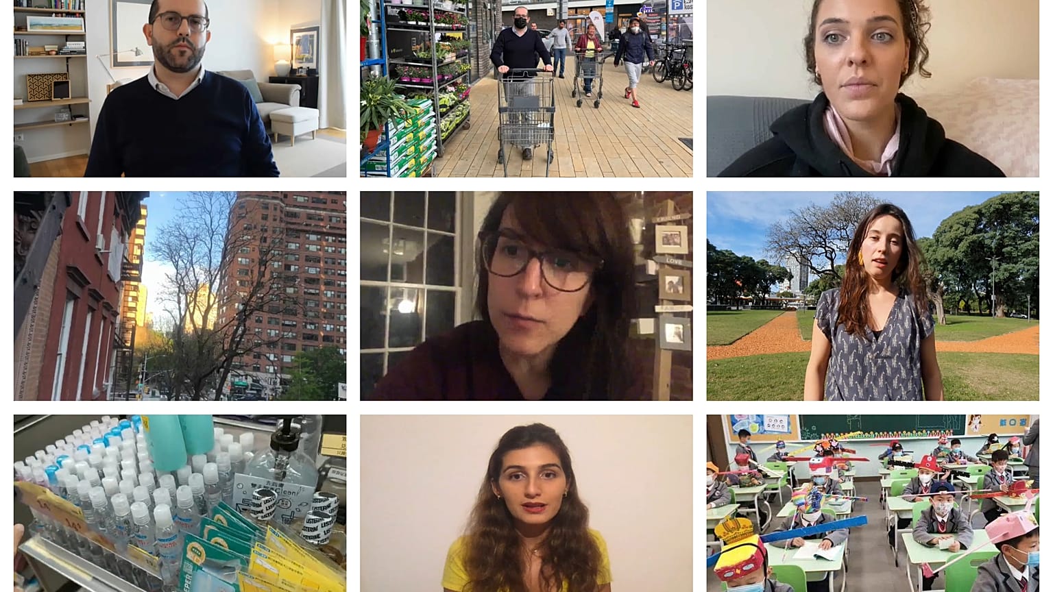 Esteban, desde Alemania, Gael desde Reino Unido, Ana desde EEUU, Andrea desde Argentina y Laura desde Hong Kong nos cuentan cómo pasan la cuarentena