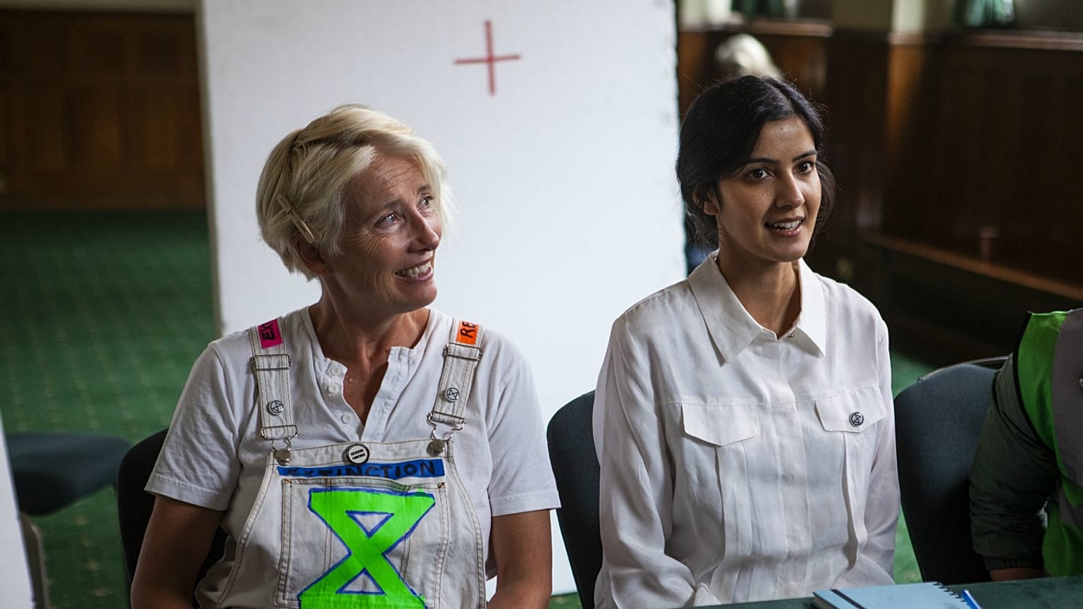 Emma Thompson and Rakhee Thakrar (Sex Education) in 'Extinction'