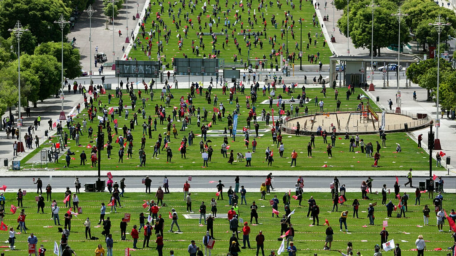 APTOPIX Virus Outbreak Portugal May Day