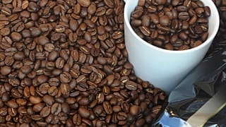 حبوب قهوة في مقهى ألماني